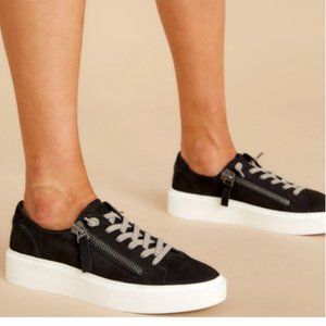 Dolce Vita Black Nubuck Viro Sneakers Shoes 6.5 Fit like 6